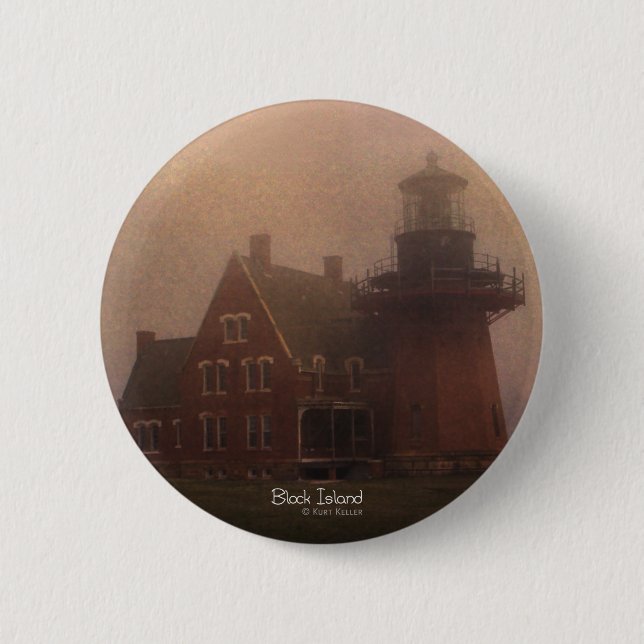 Block Island 6 Cm Round Badge (Front)