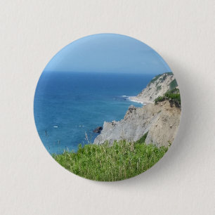 Block Island Bluffs - Block Island, Rhode Island 6 Cm Round Badge