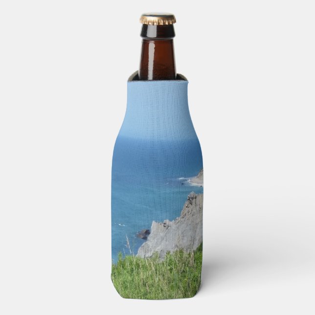 Block Island Bluffs - Block Island, Rhode Island Bottle Cooler (Bottle Front)