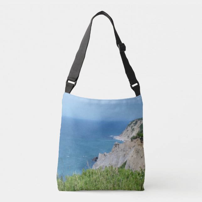 Block Island Bluffs - Block Island, Rhode Island Crossbody Bag (Front)