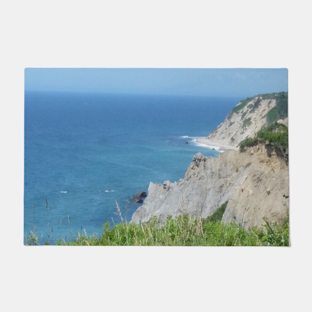 Block Island Bluffs - Block Island, Rhode Island Doormat (Front)