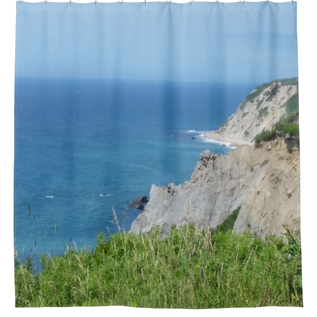 Block Island Bluffs - Block Island, Rhode Island Shower Curtain (Front)