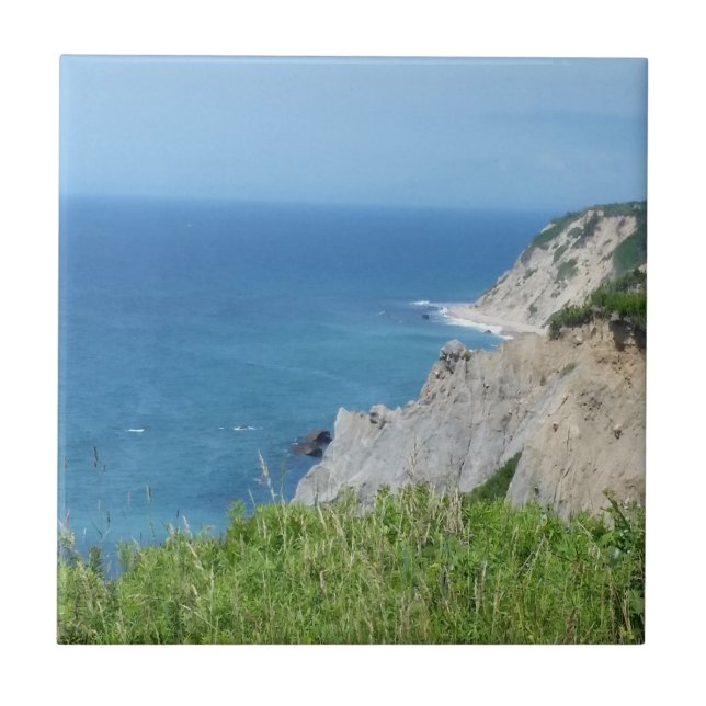 Block Island Bluffs - Block Island, Rhode Island Tile (Front)