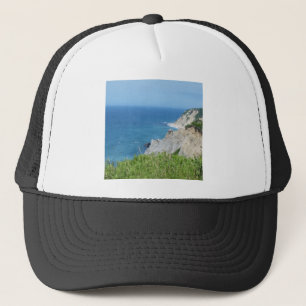 Block Island Bluffs - Block Island, Rhode Island Trucker Hat