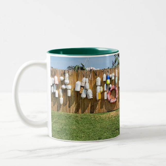 Block Island Buoys Two-Tone Coffee Mug (Left)