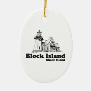 Block Island. Ceramic Tree Decoration