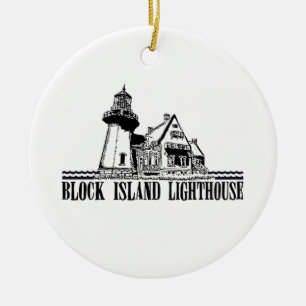 Block Island. Ceramic Tree Decoration
