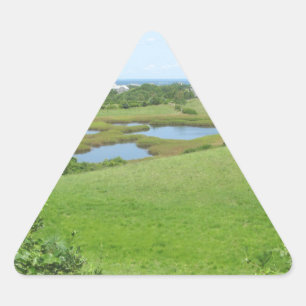 Block Island Champlin Road Meadow Triangle Sticker