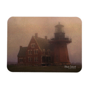 Block Island Light House Photo Magnet