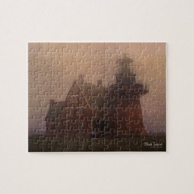 Block Island Lighthouse Jigsaw Puzzle (Horizontal)