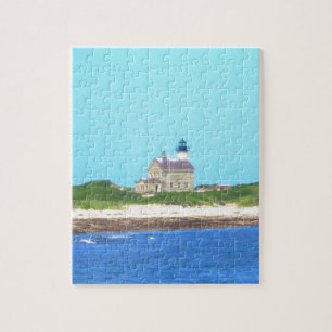 Block Island North Light Jigsaw Puzzle