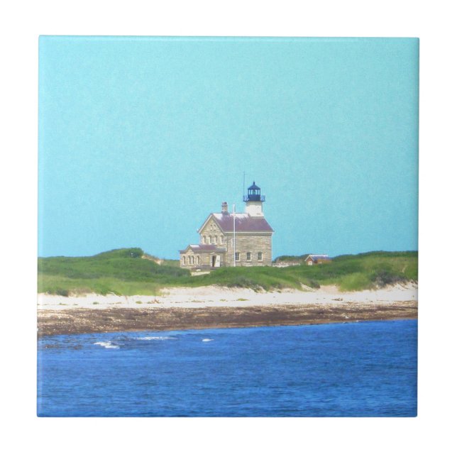 Block Island North Light Tile (Front)