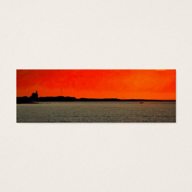 Block Island North Lighthouse at Sunset Painting (Front)