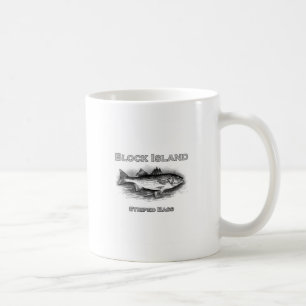 Block Island RI Vintage Striped Bass Coffee Mug