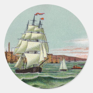 Block Island Round Sticker