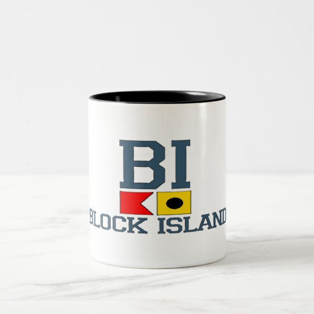 Block Island. Two-Tone Coffee Mug (Center)