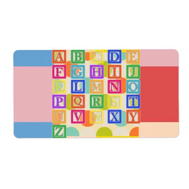 Block Letters Label (Front)