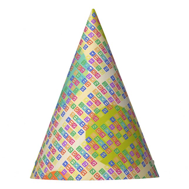 Block Letters Party Hat (Front)