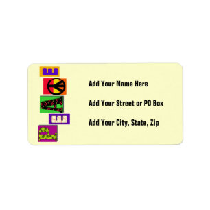 Block Letters Peace T-shirts and Gifts Label