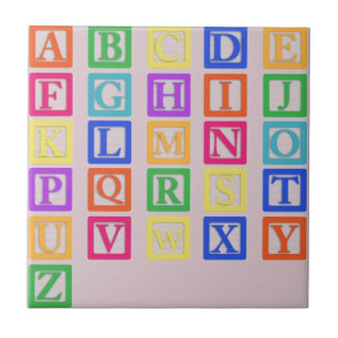 Block Letters Tile
