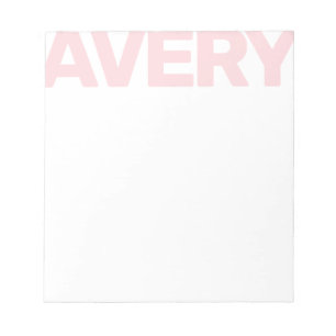 Block Name Any Colour Name Personalised Notepad