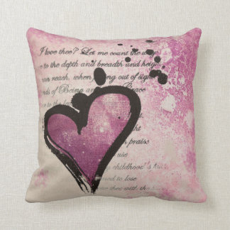 Block O Love-"How do I love thee?" Pillow