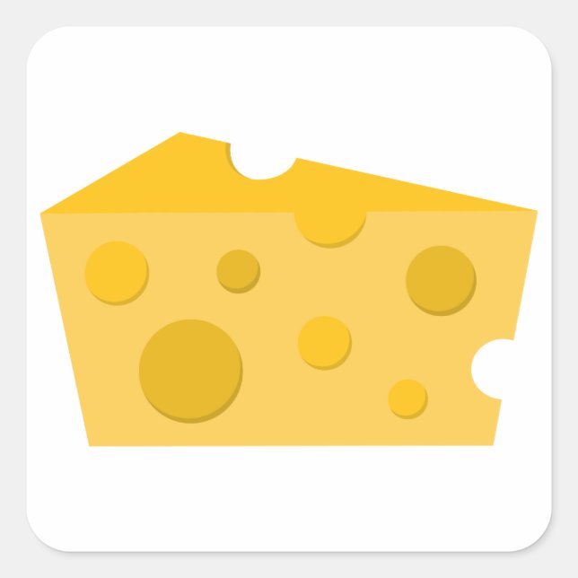 Block of Cheese Square Sticker (Front)