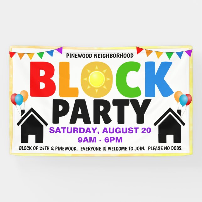 Block Party Banner (Horizontal)