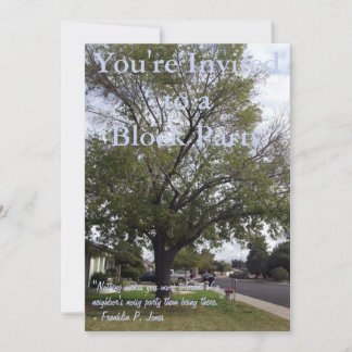Block Party Invitation