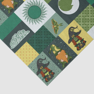 Block Patchwork (Cosmic Nebula) Tissue Paper
