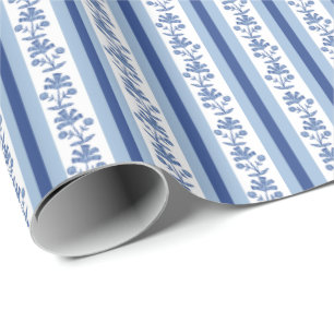 Block Print Lotus Wrapping Paper