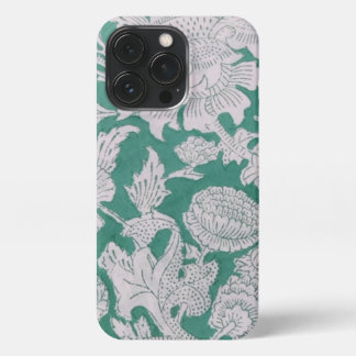 Block Print Phone Case, Green Machine iPhone 13 Pro Case