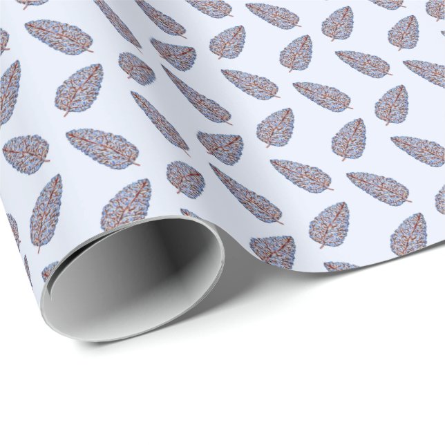 Block Print Topiary Tree Wrapping Paper (Roll Corner)