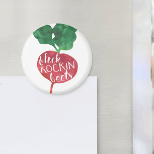 Block Rockin Beets   Veggie Pun Magnet