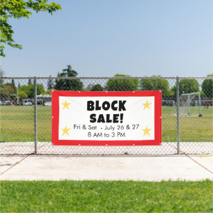 Block Sale Banner