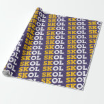 Block Script “SKOL" - Wrapping Paper<br><div class="desc">Represent the Kings of the North with this Block Script Design!</div>