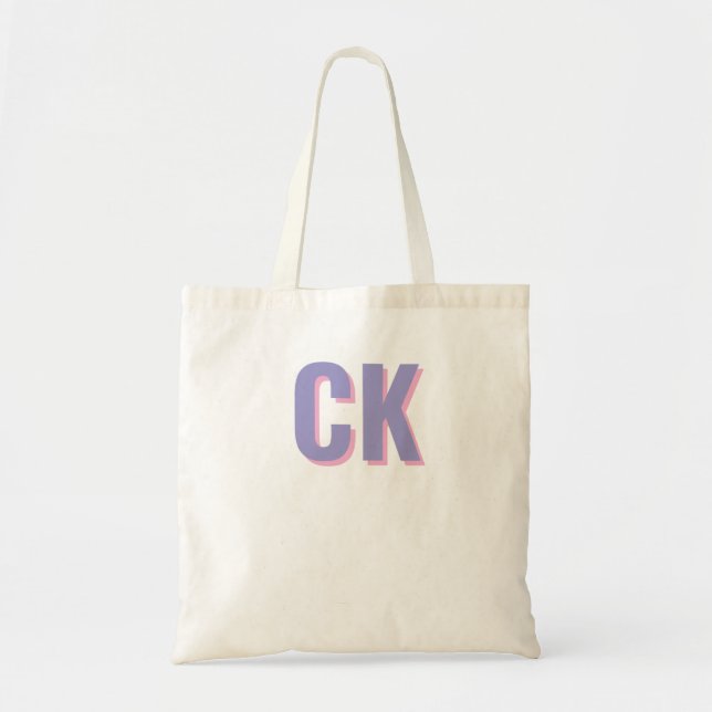 Block Shadow Tote Bag, Bridesmaid Gift graduation  Bag (Front)