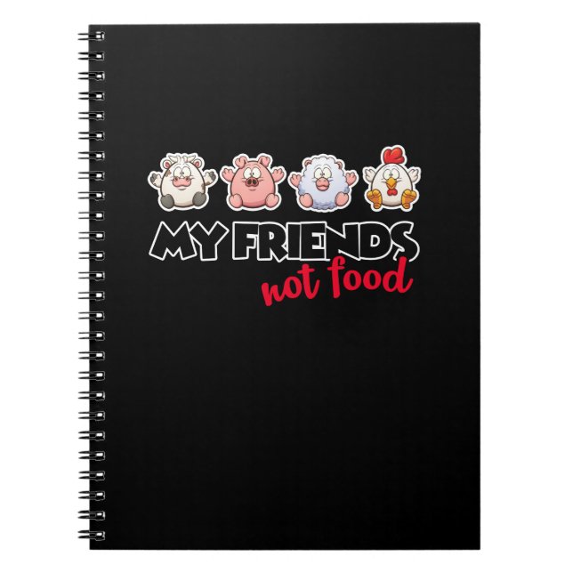 Block spiral vegan notebook (Front)