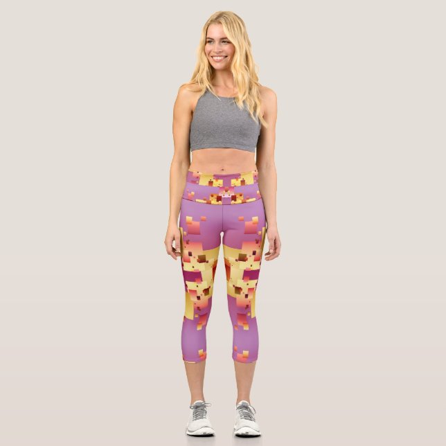 Blockage Capri Leggings (Front)