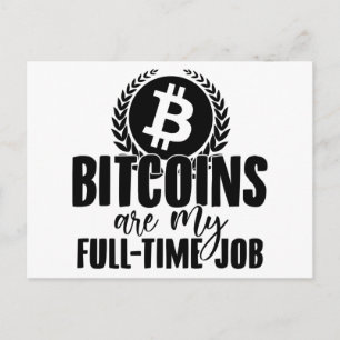 Blockchain   Bitcoin Crypto Currency BTC Gift Postcard