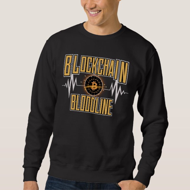 Blockchain Bloodline™ Quiet Power Crypto Architect Sweatshirt (Front)