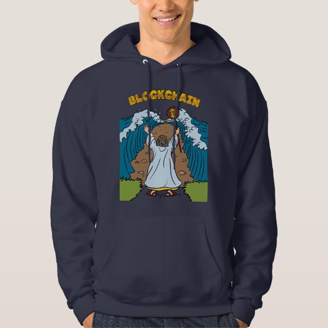 Blockchain Mozes Hoodie (Front)
