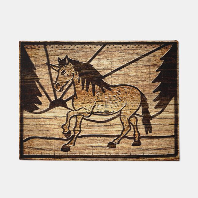 Blocked Unicorn Doormat (Front)