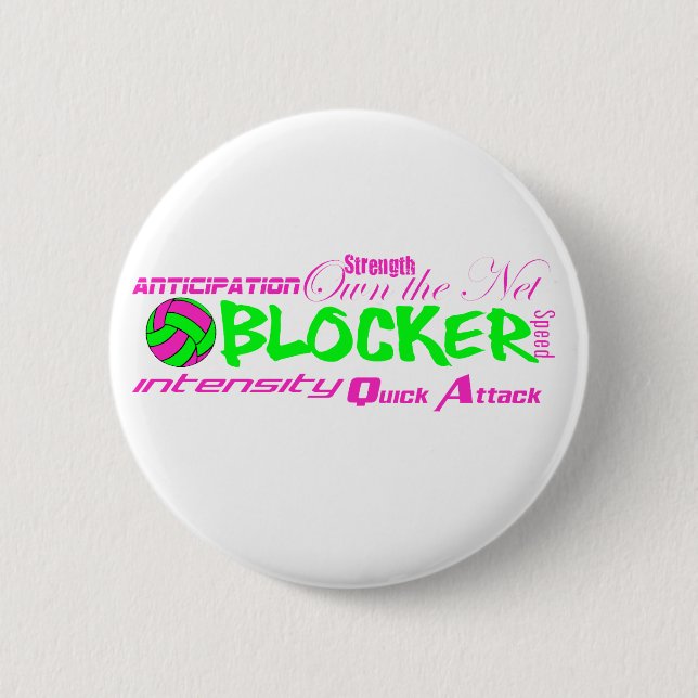 Blocker Traits 6 Cm Round Badge (Front)