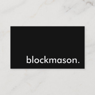 blockmason. business card
