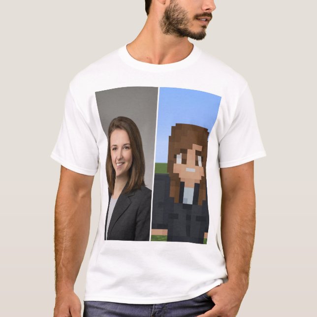 BlockPix Minecraft Character T-Shirt (Front)