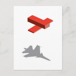 Blocks Aeroplane Postcard