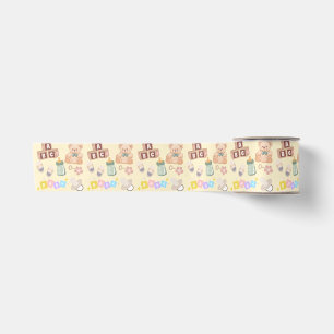 Blocks and Toys Baby Shower Satin Ribbon