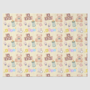 Blocks and Toys Baby Shower Tissue Paper