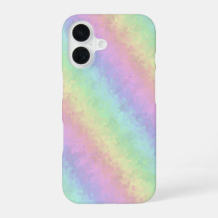 Blocks in Pastel Colours 3D Rainbow Art iPhone 16 Case